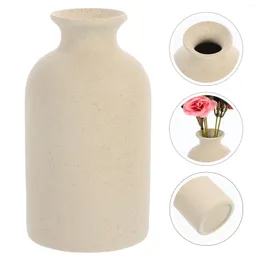 Vaser Vase Flower Ceramic Floral Decor Vintage Frosted White Dried Round Pottery Modern Simple Decorative Tall Desktop Flowers