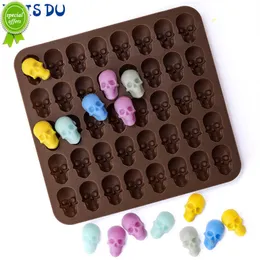 New FAIS DU Skull Ice Cube Silicone Mold Halloween Creative Decoration Reusable DIY Candy Whiskey Chocolate Soap Kitchen Accessories