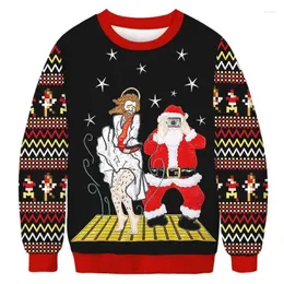 Erkek Hoodies Erkek Kadınlar Çirkin Noel Süvarisi Komik Kamar Ren Geyiği Doruk Yapışkan Jumper'lar En İyi Çift Tatil Partisi Noel Sweatshirt