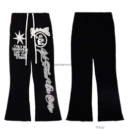 Designers Casual Pant Mens Trousers Sweatpants Hellstar Hell Star Red Flare Pants Wash Splice Men's Women's Guard