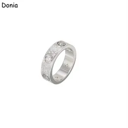 Donia joyería anillo de lujo exagerado moda europea y americana estrellado titanio micro-incrustaciones circón diseñador creativo regalos213s