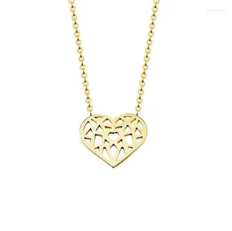 Catene Hollow Love Heart Miele Design Collana Ciondolo Elegante Moda Donna Gioielli Ragazza Regali