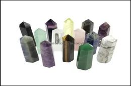 Arts And Crafts Arts Gifts Home Garden 67Cm Complete Variety Quartz Pillar Energy Stone Wand Reiki Healing Obelisk Tower Points G3787731