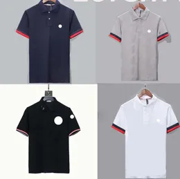 Marka projektanta męska koszulka polo letnia luksusowa koszulka polo moda t-shirty oddychająca klapa z krótkim rękawem top na co dzień