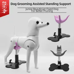 Leveranser Magic Ladder Moti Dog Assisted Standing Bracket Justerbar höjd Pet Love Small Bench Groomer Fixed Dog Seat