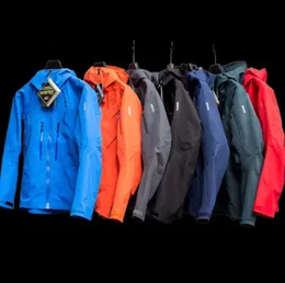Herrenjacken 2023 ARC Dreischichtige wasserdichte Outdoor-Jacke für Männer GORE-TEXPRO SV Male Casual Wandermantel Kleidung Tidal Flow Designess 8811ess