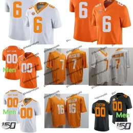 Tennessee Volunteers Bollege Football Jersey 16 Manning Wallen Hendon Hooker 5 Ain Kamara 6 Joe Milton III 7 Jauan Jennings Jabari Small 2 Theo Jackson Peyton