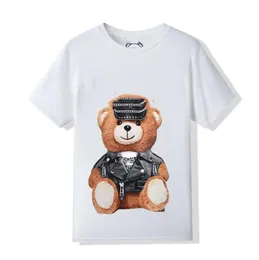 2023 Designer Top Men's T-shirt Designer Kvinnor T-shirt modebjörn Baby Print Casual Summer Short Sleeve Mochino Bear