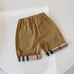 Kid shorts baby Beach Pants summer kids designer clothes toddler swimming trunks top brand Classic plaid design khaki