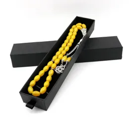 Chain Islamic Tasbih Agate Creative Bracelet 33 Beads Dream Natural Stone Muslim Accessories Tasbeeh Tassel Men's Jewelry Misbaha Gift 231130