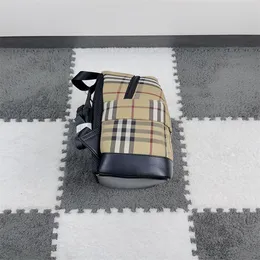23Дизайнерский детский рюкзак Кожаный рюкзак с буквенным логотипом в клетку, подходит для детей от 5 лет. Рюкзак Классический подростковый школьный повседневный рюкзак q28