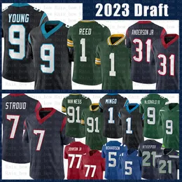 Carolinas Bryce Young Panther Football Jersey Jonathan Mingo Jaden Reed Green Bayes Packer Lukas Van Ness New Yorks Will McDonald IV Jetes C.J. Stroud Will Anderson Jr.