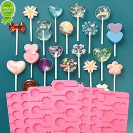 New Cute Flower Round Silicone Lollipop Molds Jelly and Candy Molds Cake Mold Variety Shapes Cake Decorating Form Silicone Bakeware