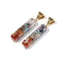 Charms 1Pair Stone natural/resina epóxi pingente com fecho de melão de 4,5x8,5 mm para acessórios para jóias DIY