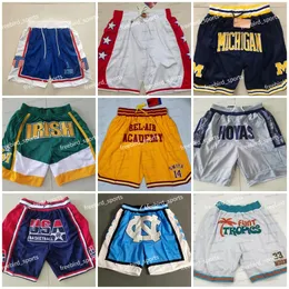 Basketballshorts North Carolina Tar Heels Georgetown Hoyas BATTLES Team USA Space Jam 23 James Irish Shorts Grün 33 Jackie Moon Sporthose Lower Merion