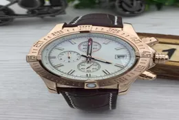 Nova moda relógios para homem quartzo cronômetro homem relógio cronógrafo 18k rosa ouro relógio de pulso 0348291726