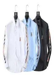 Fashion Male Shirt LongSleeves Tops Double collar business shirt Mens Dress Shirts Slim Men 385975449