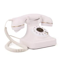 White Color Audio guestbook Telephone Wedding phone recording vintage Telephone for wedding ideaParty Use