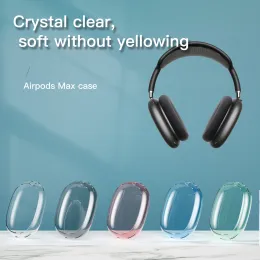 Airpods max pro 2 Para 3 Auriculares Auriculares Accesorios Funda de TPU transparente sólida Funda protectora linda de silicona con venta al por menor