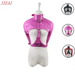 Brinquedos adultos PU Couro Straitjacket BDSM Mulheres Adulto Casal Jogo Traje de Halloween Fetiche Brinquedos Sexuais Para Mulheres 231130