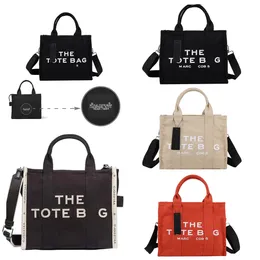 حقيبة الكتف المصغرة MARC MINI CANVAS The Bag Bag Luxury Formings Touhs Women Fashion Lusteries Cross Body Canvas Bag Bag Classic Tote Bag Bag Bag Classic