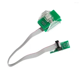 Adaptador soic sop8 teste clipe soquete 8pin eeprom 8 linha suporte para iprog/laranja/xprog