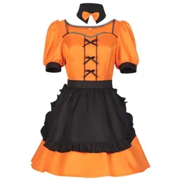 Trajes de Halloween Cosplay Vestido de Empregada Youtuber Âncora Abóbora Uniforme Saia Roupas de Festa de Natal