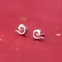 Stud Earrings MloveAcc 925 Sterling Silver Simple Abstract Cloud Cute For Korea Style Jewelry Teen Girl Daughter
