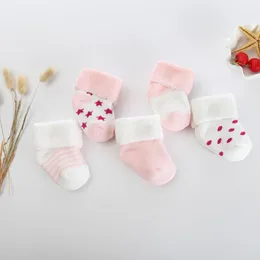 Skarpetki męskie Baby Autumn and Winter Fashion ciepłe sprzedaż kreskówek bawełniane frotte dzieci przybysze 5 par dla mężczyzn#4