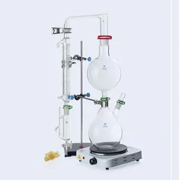 Creazione di 2000 ml Lab Essential Olio Essenziale Distillazione a vapore Apparato Kit Purificatore distillatore d'acqua con stufa calda Graham Condenser ATT