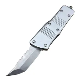 New Arrival High End Small MT UT AUTO Tactical Knife D2 Stone Wash Hellblade CNC 6061-T6 Handle EDC Gift Knives With Nylon Bag