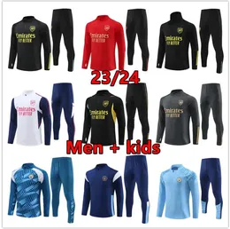 2023 2024 Homens Crianças Futebol Tracksuit City CFC Spurs Terno de Treinamento Mens Criança 23 24 Manga Longa Sportswear Conjuntos de Futebol Meninos Meninas Jaqueta Survetement Foot Chandal