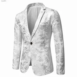 Abiti da uomo Blazer Blazer di alta qualità Edizione coreana da uomo Trend Elegante Moda Semplice Business Casual Party Performance Giacca da uomo da uomoL231130