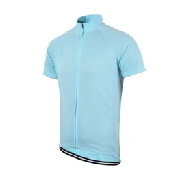 Pure Colors Whole Men Women Solid Cycling Short Sleeve Jersey i full längd blixtlås unisex cykel tröja348u