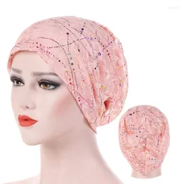 Ethnic Clothing 2023 Thin Lace Summer Turban Muslim Hats Solid Cotton Hijab Caps Elegant Lady Turbantes Bonnet Arab Wrap Head Scarves Hair