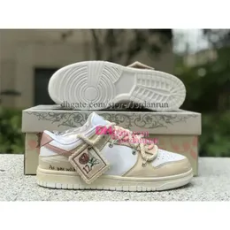 Designer Eclusive Girls Women 3s Deconstructive Skatesboard Shoes Low Pink Shoelaces Beige White Outdoor Sneaker Top Quality