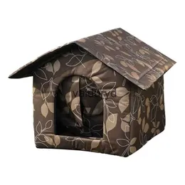 Lits pour chats meubles maison pour animaux de compagnie abri extérieur extérieur tissu Oxford lit imperméable sommeil profond chien jardin d'hiver chiot chaton Cavevaiduryd