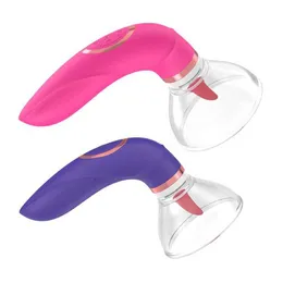 Vibrator für Damen, simuliertes Brustmassagegerät mit weicher Zunge, sexy Ding, das an der Zunge saugt und den vibrierenden Stab 231129 leckt