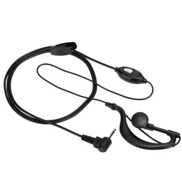 Talkie Headset ABS Walkie T Head 1 Pin 2.5mm Plug Radio Walkie Talkie سماعة الأذن نوبة أذن لصالح معظم