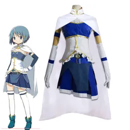 Anime miki sayaka cosplay traje puella magi madoka magica feminino conjunto completo de saias uniformes de combate