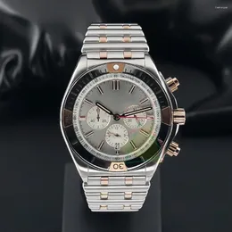Наручные часы 2023 Лучшие модные мужские кварцевые часы CRONOMAT B01 42 CRONOGRAPH STAHL/GOLD IB0134101G1A1 Relay Masculino