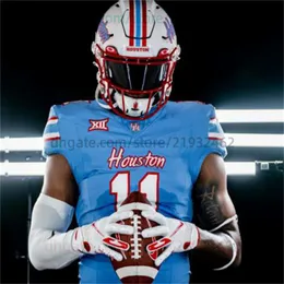 Big-12 Cougars Football Jersey Austin Robinson Ed Oliver Josh Jones D.J. Hayden Andre Ware David Klingler Kyle Porter Custom Jerseys Mens Women Youth