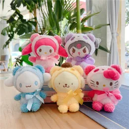 Wholesale Cute Kuromi Pendant Japanese Cartoon Melody Plush Toy Jade Guigou Doll Bag Pendant