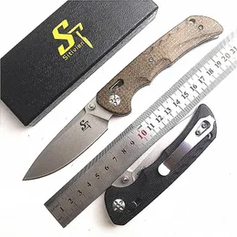 Messen Eafengrow Sitivien ST110 D2 Składany nóż kieszonkowy Micarta uchwyt Axisholder Hunting Tactical Outdoor Camping Kitching Kucie