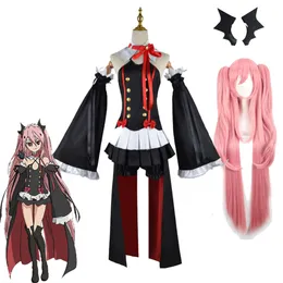 Seraph of the End Krul Tepes Cosplay Costume Vampire Queen Wig Accessories Halloween Party Anime Clotihing