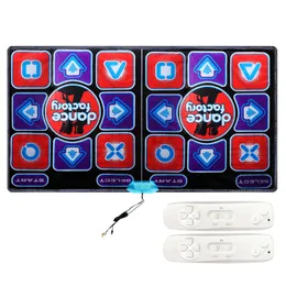 Dansmattor HD Kids Toy Double Mat Inomhus vardagsrum som kör filt Gift Yoga Game Computer PVC för TV Massage Learning 3D 231129