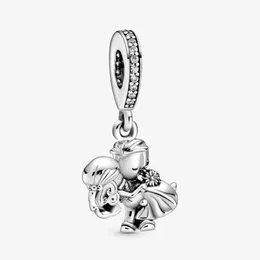 New Arrival 100% 925 Sterling Silver Married Couple Dangle Charm Fit Original European Charm Bracelet Fashion Jewelry Accessories2576