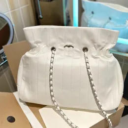 Fransk varumärkesback Buckle Lucky Borse High Quality Hardware Chain Leather Shopping Bag Stor capac