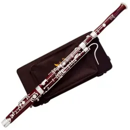 Roffee Silver plated C tone Maple Wood C key Bassoon