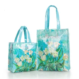 Evening Bag s Floral Printed PVC Shopping Purse Big Summer Eco Tote Beach Handbags Large Casual Student Bookbag 231130